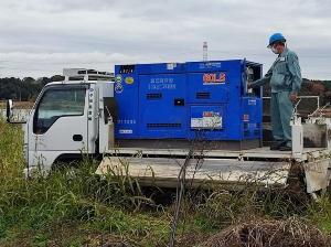 非常用発電機の様子