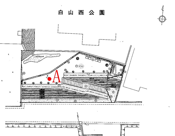 白山西公園測定地点