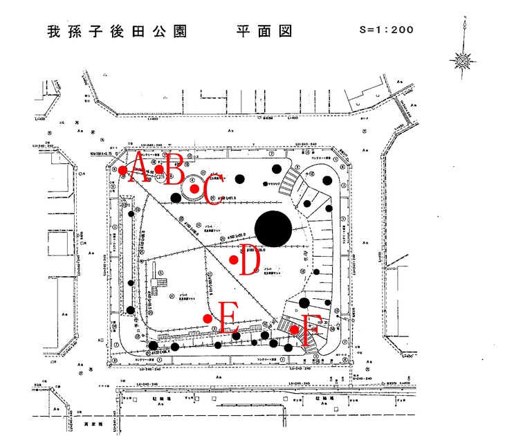 我孫子後田公園測定地点