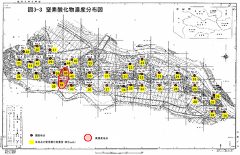 窒素酸化物濃度線図（令和5年度）