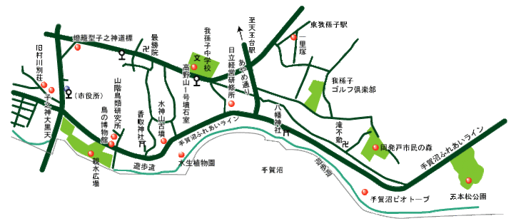 ふるさと散歩ガイド　コース3の地図