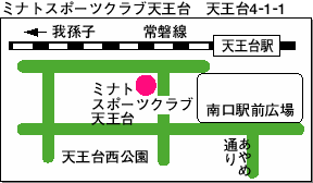 ミナトスポーツクラブ天王台地図