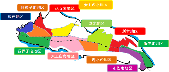 市内各地区図