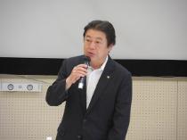 千葉県我孫子・湖北特別支援学校講演会総会で挨拶3